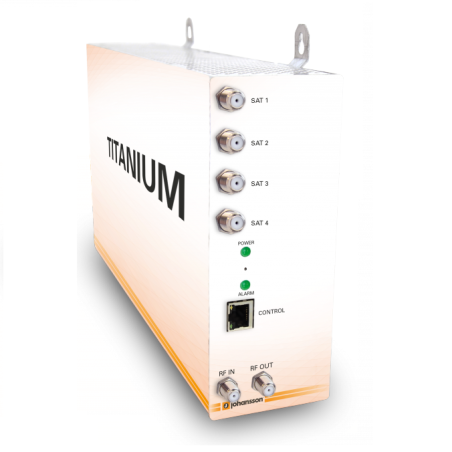 Cabecera transmoduladora compacta con 4 entradas QPSK/DVB-S2 a 4 salidas COFDM y 2CI