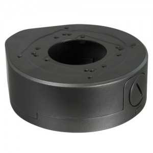 Caja de conexiones para cámaras domo. 38 mm (Al) x 92 mm. Gris oscuro