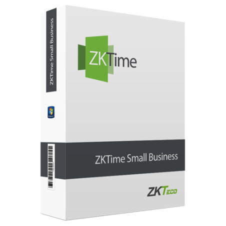 Software control de presencia ZKTeco ZK-TIME-SB-100 - 100 empleados, TCP/IP, Wi-Fi, reportes, RRHH