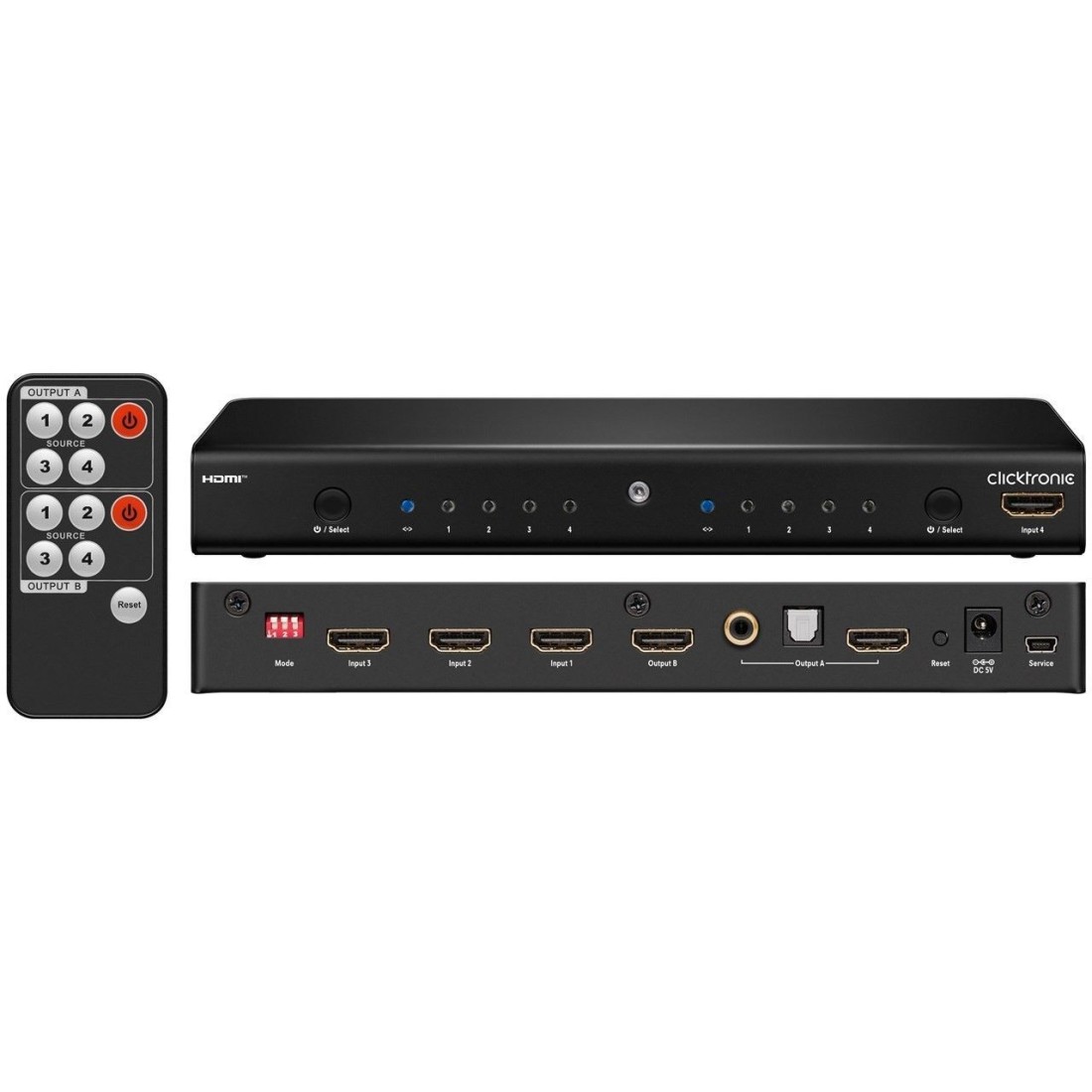Matriz HDMI 4 entradas 2 salidas Matriz HDMI 4 entradas 2 salidas
