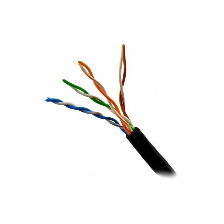 Cable UTP Cat6 Uniview UV-UTP6-305-OUTDOOR - 305 m, OFC, PE exterior, Negro