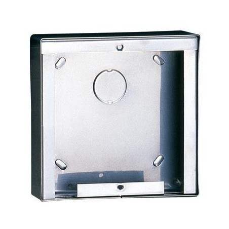 Caja de superficie Ikall de 1 modulo. Dimensiones 123x123x32,5