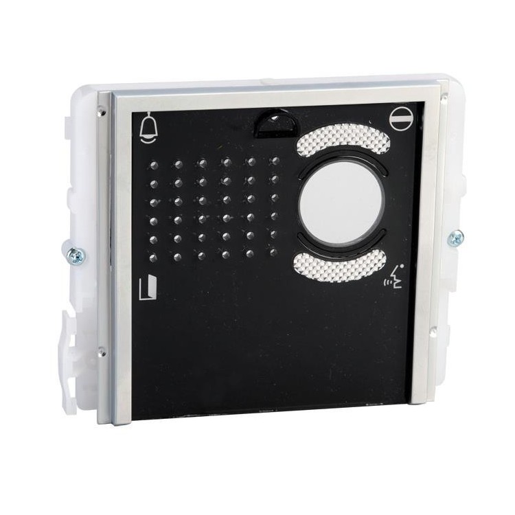 Módulo Audio y Vídeo, sin pulsadores, con tapa negra