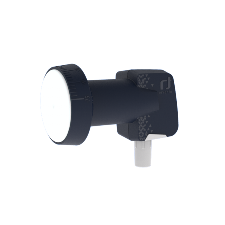 LNB Single (1 Receptor), 55dB, 0,3dB ruido, cuello 40x70mm (An x Largo)