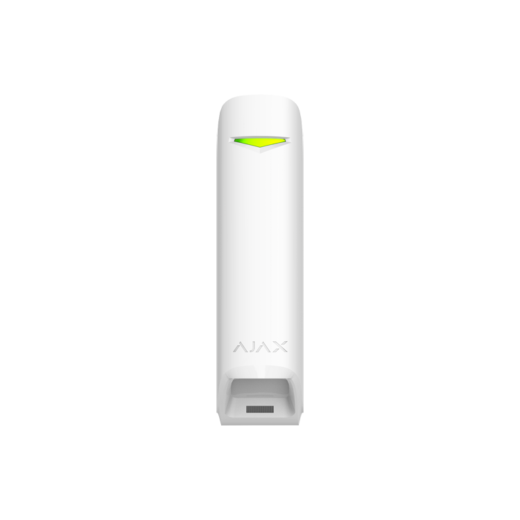 Detector de movimiento PIR tipo Cortina hasta 15mts, inalámbrico, anti-mascotas. Grado 2. Ajax. Blanco