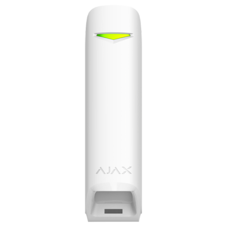 Detector de movimiento PIR tipo Cortina hasta 15mts, inalámbrico, anti-mascotas. Grado 2. Ajax. Blanco