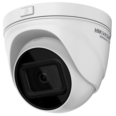 Cámara IP Turret Hiwatch HWI-T641H-Z - 4MP, lente varifocal 2.8-12 mm, IR 30 m, PoE