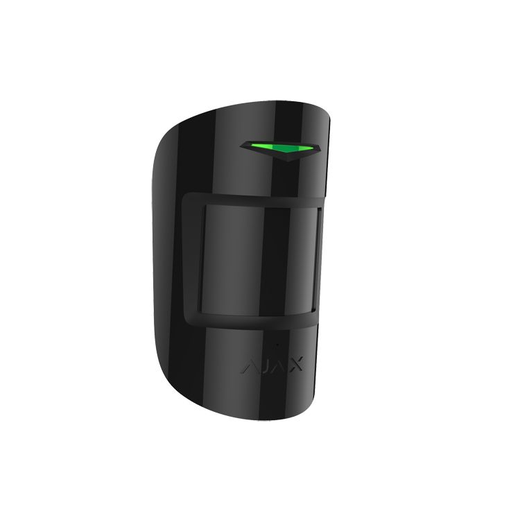 Detector PIR y rotura de cristal Ajax AJ-COMBIPROTECT-B - 12 m, mascotas 20 kg, negro