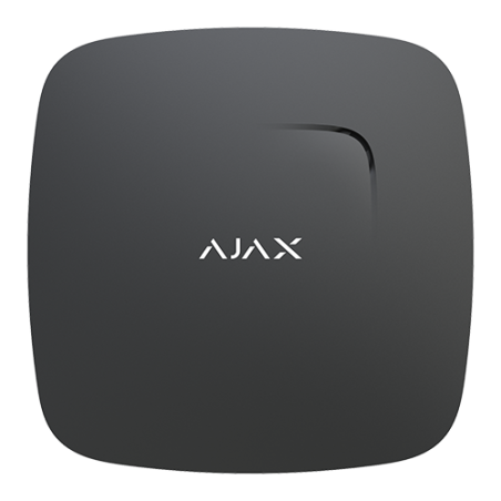 Detector incendio Ajax AJ-FIREPROTECT-B - Humo, temperatura, 85 dB, Jeweller, EN14604. Negro