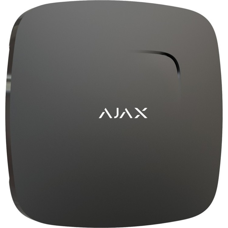 Detector incendio Ajax AJ-FIREPROTECT-B - Humo, temperatura, 85 dB, Jeweller, EN14604. Negro