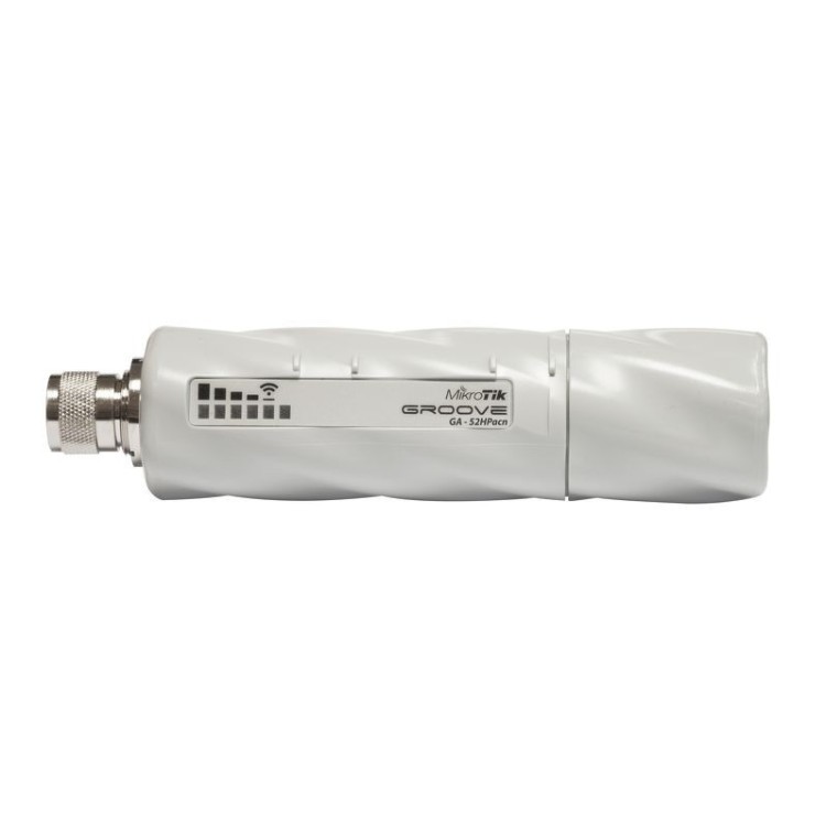 Punto de acceso exterior MikroTik Groove 52 ac - 2.4/5 GHz, 802.11ac, Gigabit, antena N, PoE - RBGrooveGA-52HPacn