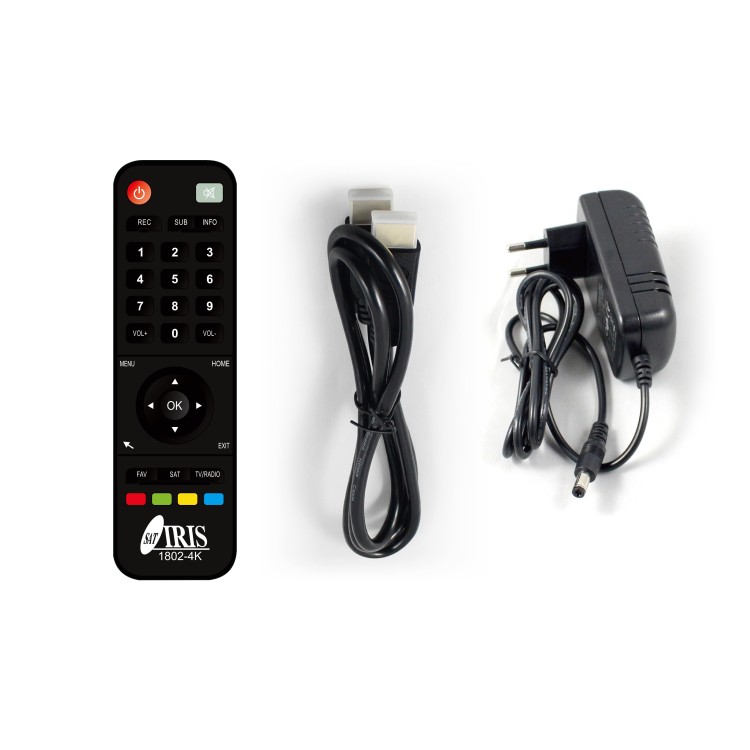 Receptor Android SAT (S2), 4K UHD, H.265, 1 Lector tarjetas, Wifi integrado, IR