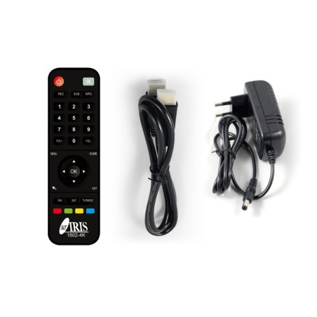 Receptor Android SAT (S2), 4K UHD, H.265, 1 Lector tarjetas, Wifi integrado, IR