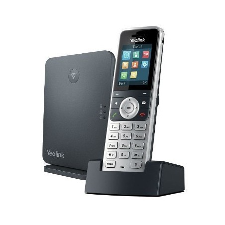Teléfono IP Dect W53P, 8 llamadas simultáneas, 8 cuentas SIP, Expansible hasta 8 terminales supletiorios W53H. Pantal