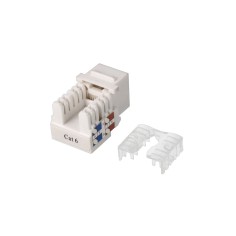 Conector CAT6 UTP hembra 90º, toolless (sin herramientas)