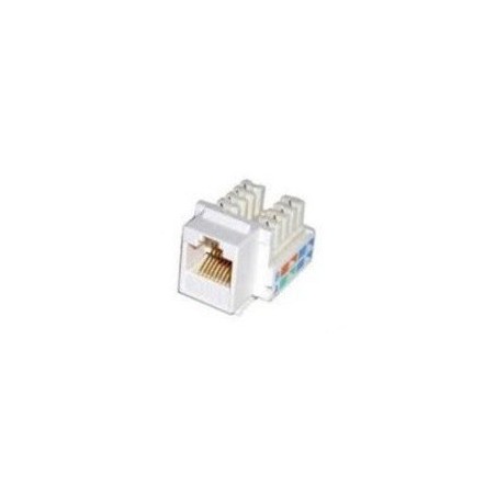 Keystone CAT6 UTP 90º  solo para tomas de pared. No compatible con Patch Panel.