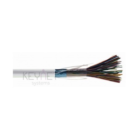 Cable telefonía 25 pares de interior, multipar F/UTP Cat3 con cubierta LSZH-Dca -s2, d2, a1. Al corte