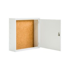 Registro secundario ICT2 metalico, 500x700x150mm, fondo madera, con llave, puerta sin bisagras.