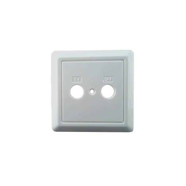 Carátula TV-Radio / SAT de color marfil.