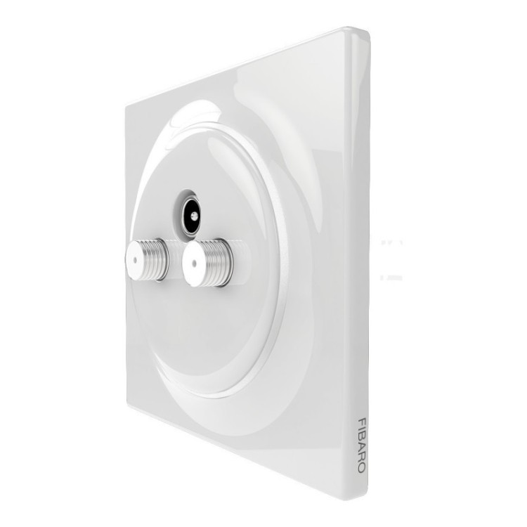 Fibaro Walli N TV-SAT Outlet. Toma Televisón empotrable.