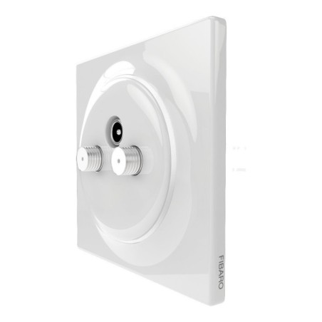 Fibaro Walli N TV-SAT Outlet. Toma Televisón empotrable.