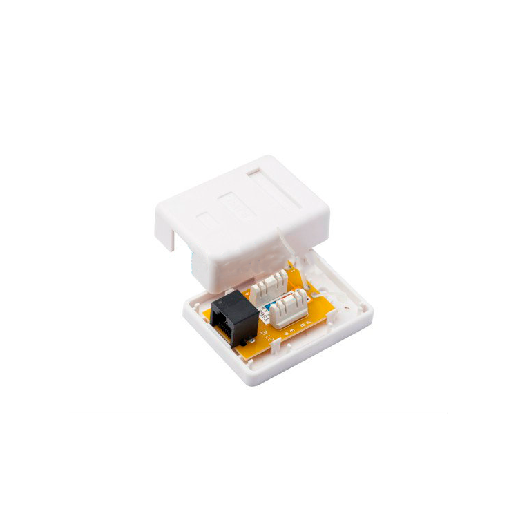 Roseta de superficie individual con Keystone CAT5 UTP incluido