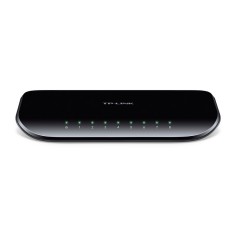 Switch de 8 puertos GIGABIT, Carcasa PVC, Sobremesa y pared