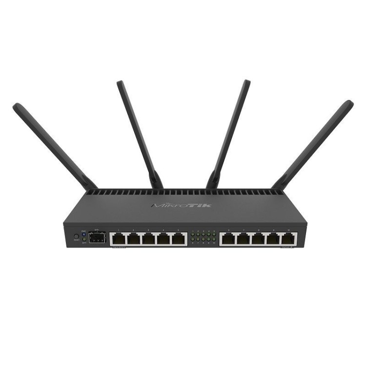 Routerboard WIFI 2.4Ghz, 33dBm, 4 Núcleos, 1.4GHz,1Gb RAM, x10 Gb, x1 SFP+, x4 antenas. Level 5