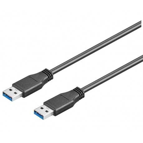 Conexión USB-A 3.0 macho-macho 3mts