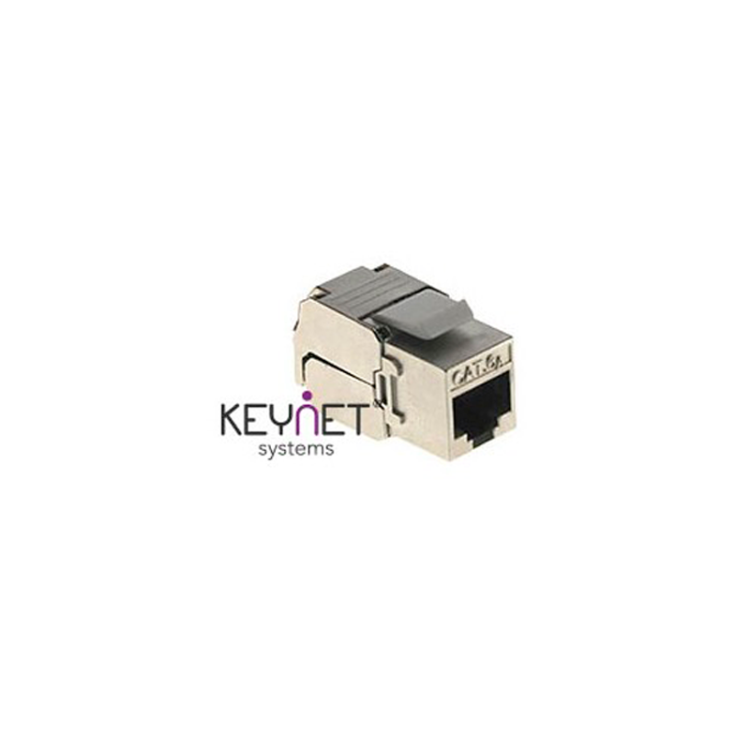 Keystone Cat6A FTP 180º, metalico, Certificado DELTA. Tooless