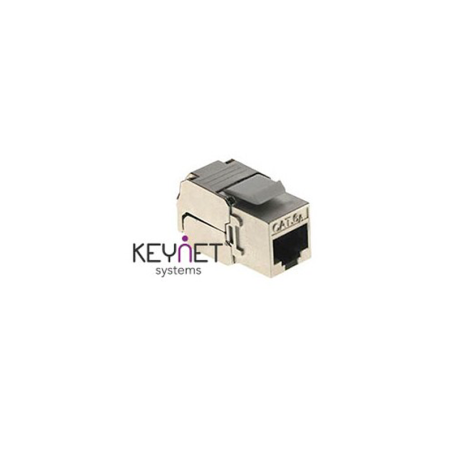 Keystone Cat6A FTP 180º, metalico, Certificado DELTA. Tooless