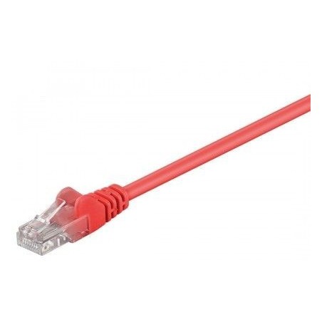 Latiguillo Cat 5e UTP 0.5m Rojo para rede