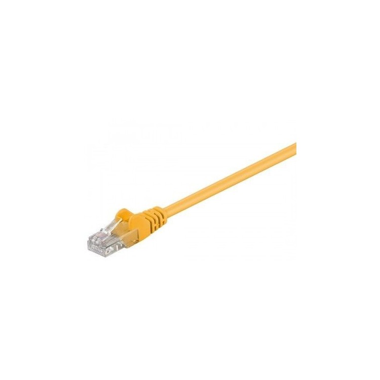 Latiguillo Cat5e UTP 0,25m amarillo TT-LA-C5U-025YL