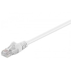 Latiguillo Cat6 U/UTP de 2mts, 24 AWG flex contactos 50-60µ" LSZH, color blanco