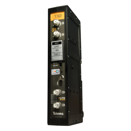 Amplificador mono canal, 50dB, 125 dBuV, 24V. Especificar canal deseado