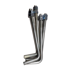 Garra con tuercas para base 63052 (Para cimentación), M19x400