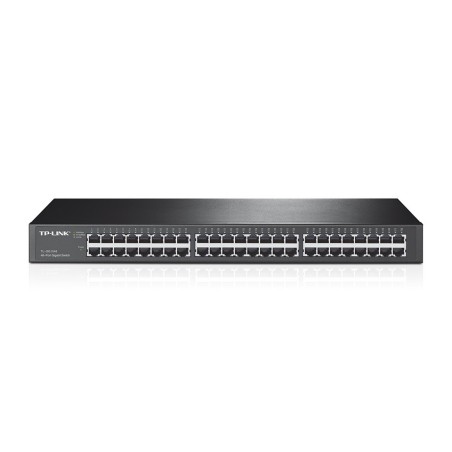 Switch de 48 puertos Gigabit, para Rack 19", carcasa de metal