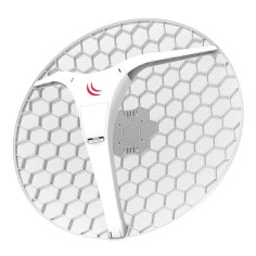 CPE inalámbrico MikroTik LHG XL HP5 con antena 27 dBi y PoE