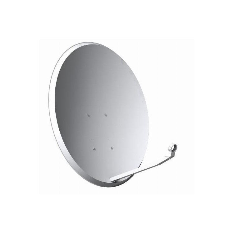 Antena parabólica de 80x71cms, 38,6dB, acero galvanizado, Embalaje individual