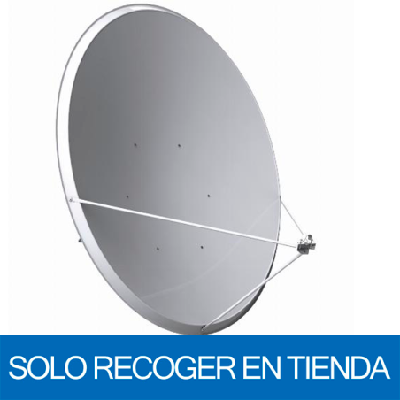 Antena parabólica de 137x122cms, 43dB, acero galvanizado. Sin embalaje. Solo recoger en tienda
