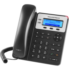 Teléfono IP con 2 líneas, 132 x 48 backlit LCD, 3 teclas XML programables, SIN POE. Grandstream