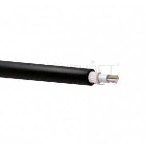 Cable 12F, multimodo OM4 CPR-ECA, LSZH, para exterior (UV negra). Bobina 2000mts/Corte