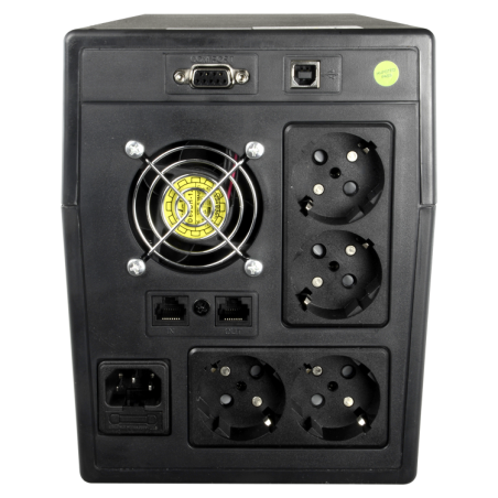 SAI OFF-LINE 1000VA/600W, Entrada 220-240 Vac, x4 Shcuko, 2x RJ11