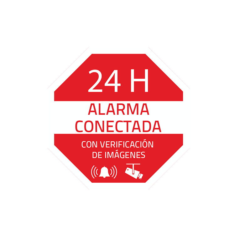 Pegatina ALARMA 24H