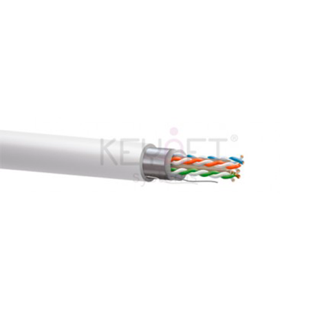 Cable CAT6 FTP, Cobre, LSZH, CPR-DCA, blanco. Bobina 500mts