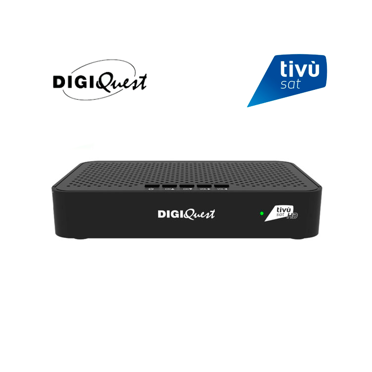 Receptor satélite DIGIQUEST Q30_S2 - Tivùsat HD, PVR, USB multimedia y mando 2 en 1