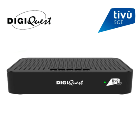 Receptor satélite DIGIQUEST Q30_S2 - Tivùsat HD, PVR, USB multimedia y mando 2 en 1