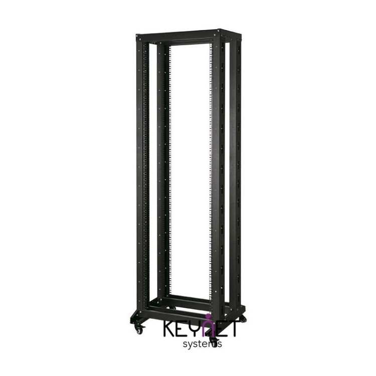 Rack abierto a suelo 2 arcos 19" 42U desmontado 2070x400mm, carga 200kg, 4 ruedas