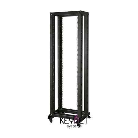 Rack abierto a suelo 2 arcos 19" 42U desmontado 2070x400mm, carga 200kg, 4 ruedas