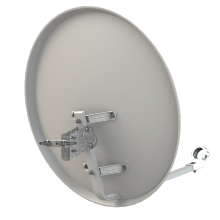 Antena parabólica de 60x54cms, 36,1dB, acero galvanizado. Emb. 10 antenas